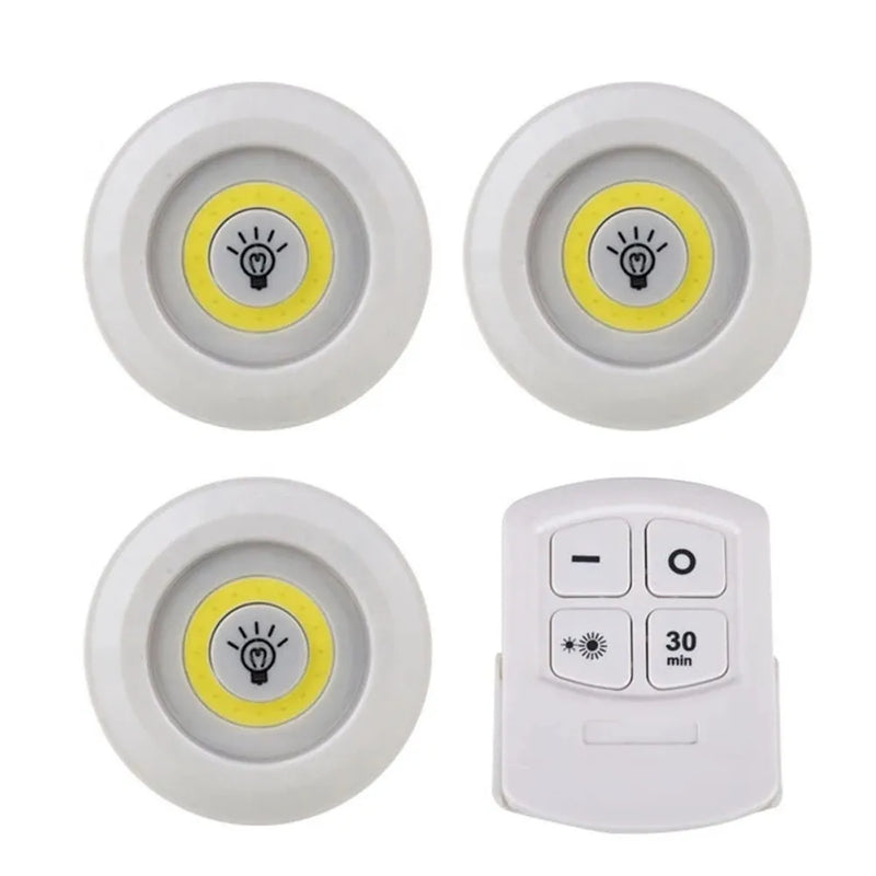 LED com Controle remoto sem fio.